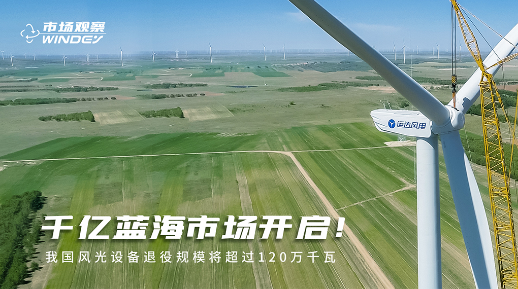 【市場觀察】 千億藍海市場開啟：我國風光設備退役規(guī)模將超過120萬千瓦