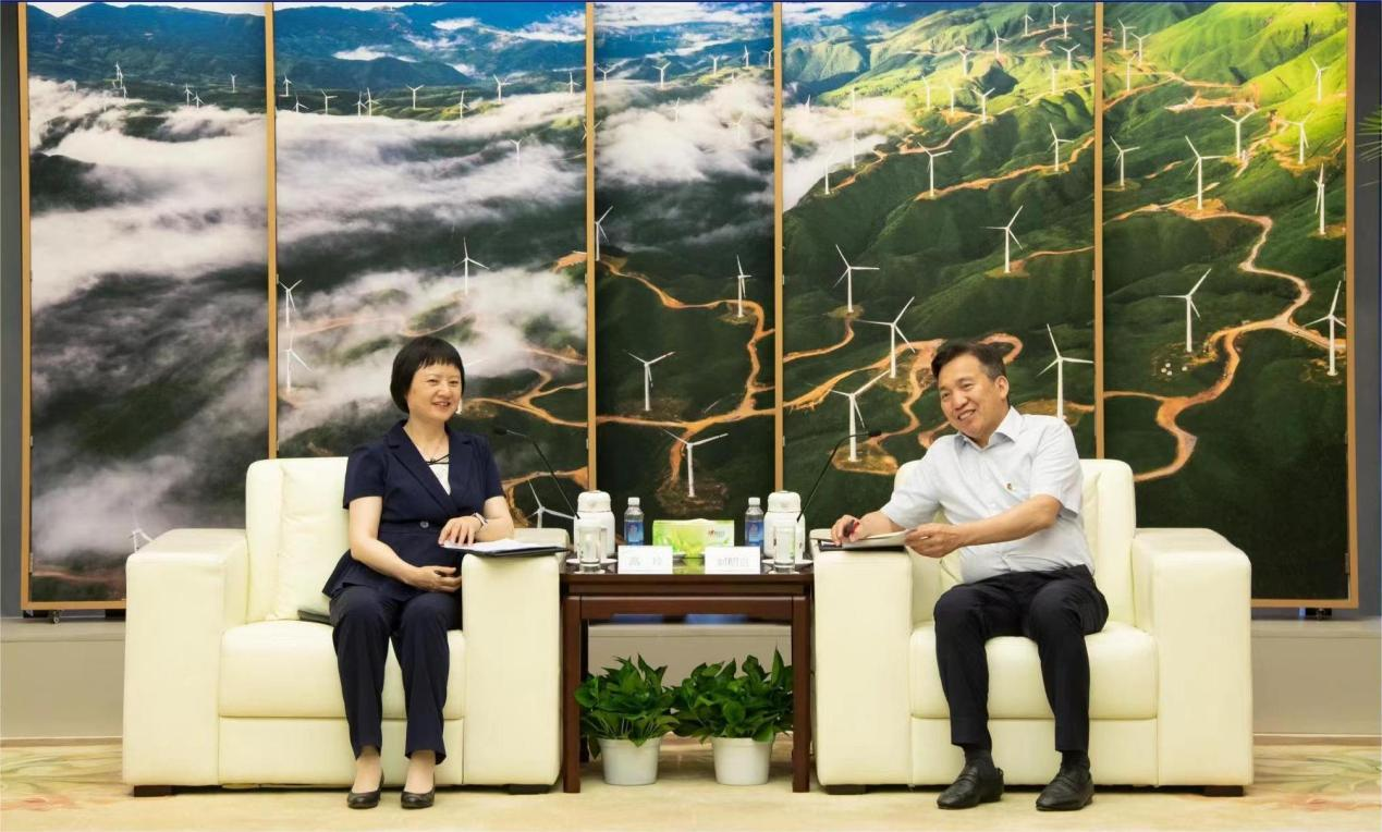 高玲拜訪國家電投黨組書記、董事長劉明勝